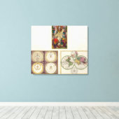 Illus Title Page Solar-systeem, Charte vom Globo Canvas Afdruk (Insitu (Houten vloer))