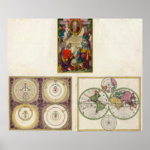 Illus Title Page Solar-systeem, Charte vom Globo Poster