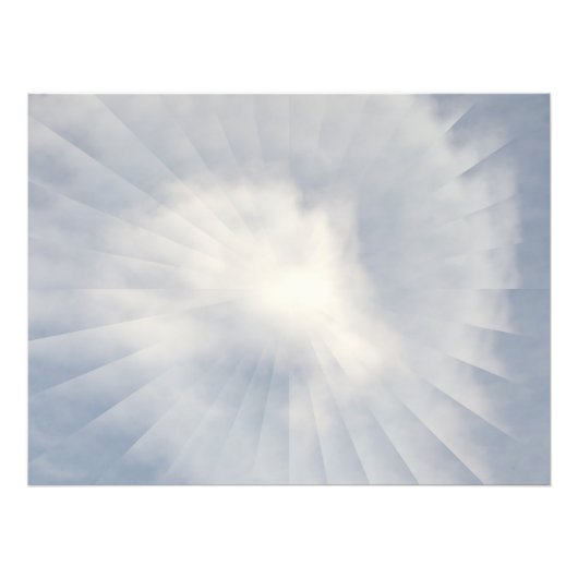 Illusie van de Zon Foto Afdruk (Voorkant)