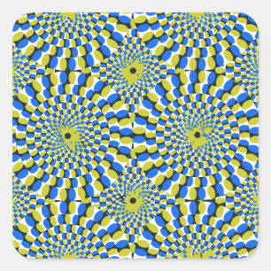 Illusiecyclus Vierkante Sticker