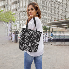 Illusielijnen Tote Bag