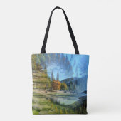 Illusies in de bergen.... tote bag (Achterkant)