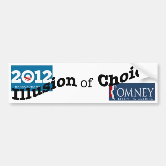 illusievanekeuzeTYPE.jpg Bumpersticker (Voorkant)