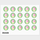 illusima Aardbei Cupcake Green Sticker (Vel)