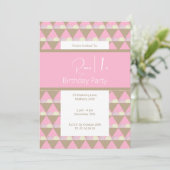 illusima Aardbei Vanille Ice-cream 1e Verjaardag Kaart (Staand voorkant)