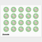 illusima Ballerina Elephant Green Ronde Sticker (Vel)