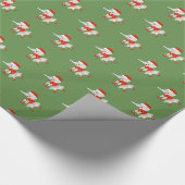 illusima Ballerina Elephant kerstgroen Cadeaupapier (Hoek)