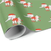 illusima Ballerina Elephant kerstgroen Cadeaupapier (Rol Hoek)