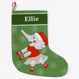 illusima Ballerina Elephant Kerstmis Snowflakes Kleine Kerstsok