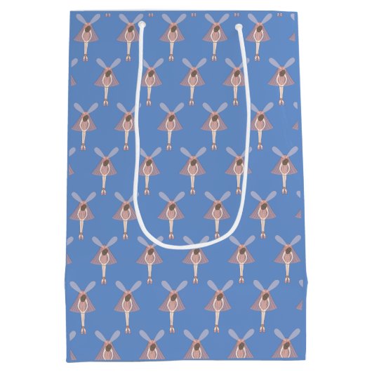 illusima Ballerina Fairy Blue Medium Cadeauzakje (Achterkant)