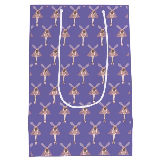 illusima Ballerina Fairy Paars Medium Cadeauzakje (Achterkant)