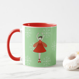 illusima Ballerina Fee Kerst Sneeuwvlokken Mok