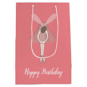 illusima ballerina fee perzik met tekst medium cadeauzakje (Achterkant)