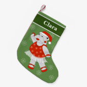 illusima Ballerina Hippo kerstsnowflakes Kleine Kerstsok (Voorkant (Hangend))