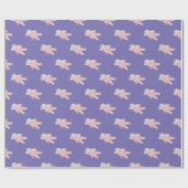 illusima Ballerina Hippo Paars Cadeaupapier (Vlak)