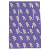 illusima Ballerina Hippo Pattern Paars Medium Cadeauzakje (Achterkant)