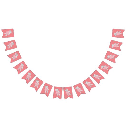 illusima Ballerina Hippo Peach Vlaggetjes (Alle)