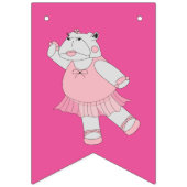 illusima Ballerina Hippo Pink Vlaggetjes (Derde vlag)