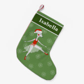 illusima Ballerina Mouse kerstsnowflakes Kleine Kerstsok (Voorkant (Hangend))