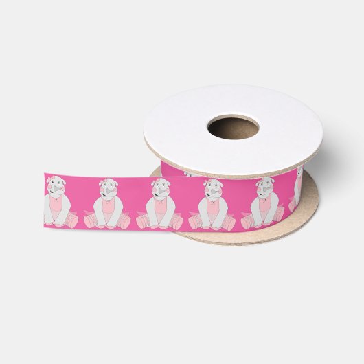 illusima Ballerina Neushoorn Satijnen Lint (Spoel)