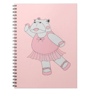 illusima Ballerina Nijlpaard Licht Roze Notitieboek