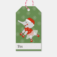 illusima Ballerina Olifant Kerst Sneeuwvlokken