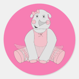 illusima Ballerina Rhino Ronde Sticker