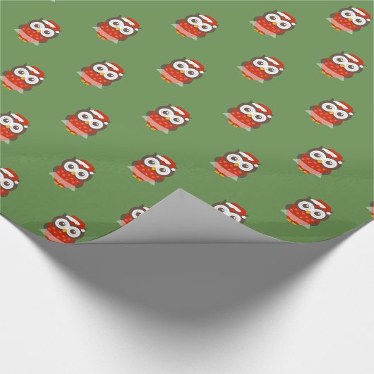 illusima Ballerina Uil Kerst Groen Cadeaupapier (Hoek)