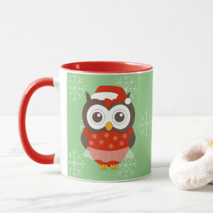 illusima Ballerina Uil Kerst Sneeuwvlokken Mok