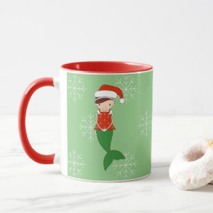 illusima Ballerina Zeemeermin Kerst Sneeuwvlokken Mok