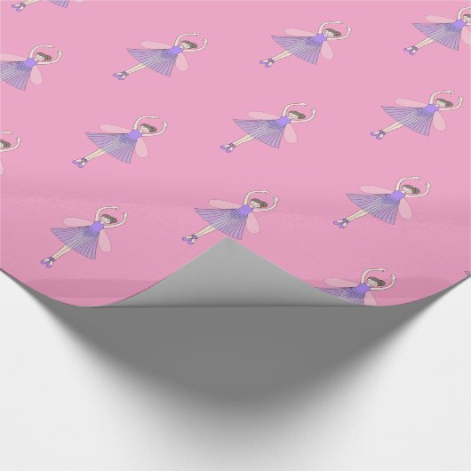 illusima ballet fee licht roze inpakpapier (Hoek)