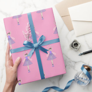 illusima Ballet Feeën Licht Roze Inpakpapier