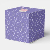 illusima Ballet Hippo Ballon Pattern Paars Bedankdoosjes (Achterkant)