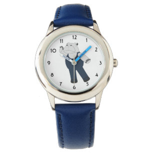 illusima Ballet Hippo Blue Kinder Watch Horloge