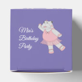 illusima Ballet Hippo Pattern Paars Birthday Bedankdoosjes (Bovenkant)