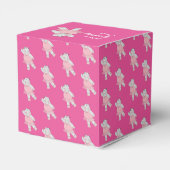 illusima Ballet Hippo Pattern Pink Birthday Party Bedankdoosjes (Achterkant)