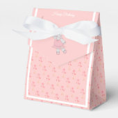 illusima Ballet Hippo roze Tulps Birthday Gift/ Bedankdoosjes (Voorkant Zijde)