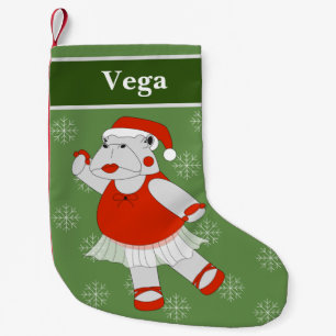 illusima Ballet Nijlpaard Kerst Sneeuwvlokken Groe Kleine Kerstsok