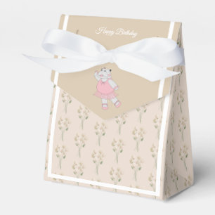 illusima Ballet Nijlpaard Zomer Bloemen Cadeau/ Bedankdoosjes