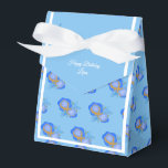 illusima Blue Golden Roos Blue Birthday Gift/ Bedankdoosjes<br><div class="desc">lichtsima White Ribbon Blue Golden Rozen Blue Birthday Party Gift Box/ Favor Box. Ideaal voor een kind op het verjaardagsfeestje.</div>