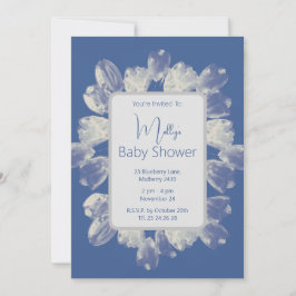 illusima Boho Blue Tulpen Boeket Baby shower Kaart