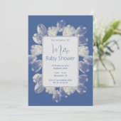 illusima Boho Blue Tulpen Boeket Baby shower Kaart (Staand voorkant)