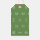 illusima Brown Brontosaurus Kerstsneeuwvlokken Cadeaulabel (Achterkant)