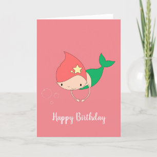 illusima Cotton Snoep Mermaid Peach Kaart