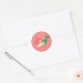 illusima Cotton Snoep Mermaid Pink Ronde Sticker (Envelop)