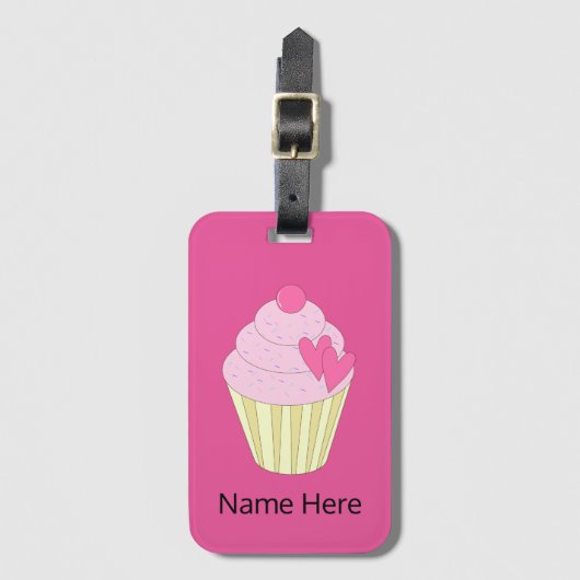 illusima Cupcake Bagage Bagagelabel (Voorkant (verticaal))