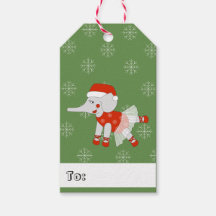 illusima Dansende Elephant-kerstsnowflakes