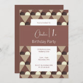 illusima Dark Chocolade Icecream 1e Verjaardag Kaart (Voorkant / Achterkant)