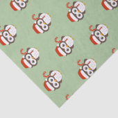 illusima de heer uil kerst licht groen weefsel pap tissuepapier (Detail)