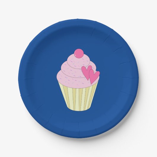 illusima Decorated Cupcakes Papieren Bordje (Voorkant)